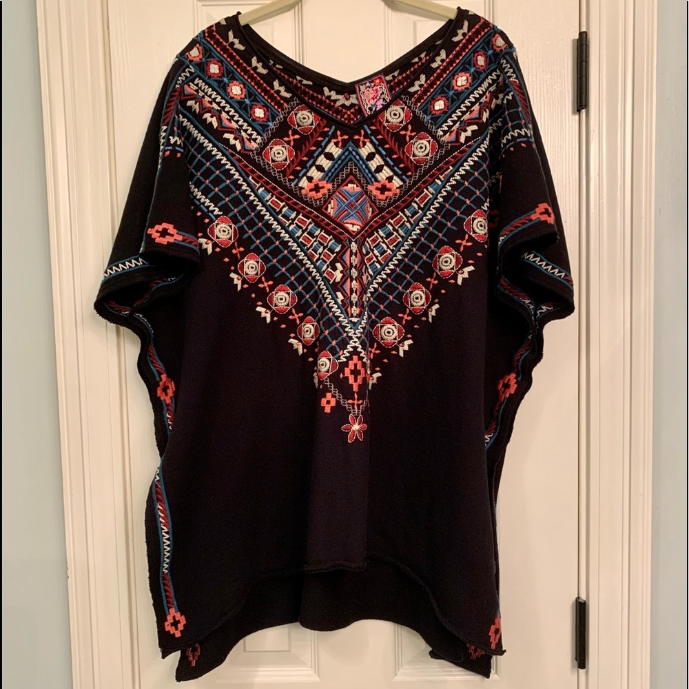Johnny Was 100% Cotton Sweater Tunic Small